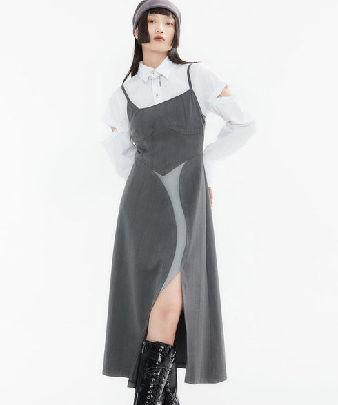 Layered Slit Dress